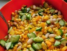 кукурузный салат с фасолью